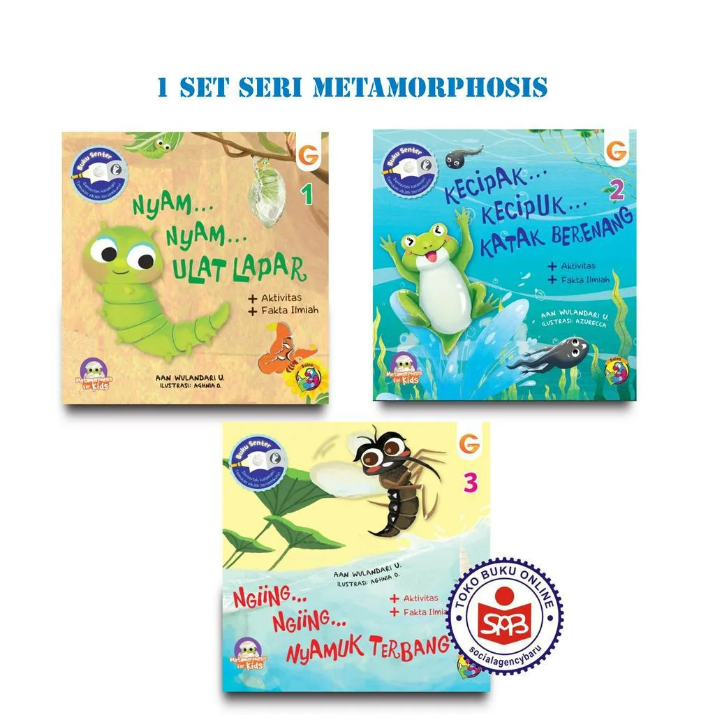 Buku Anak 1 Set Seri Metamorphosis For Kids - Aan Wulandari