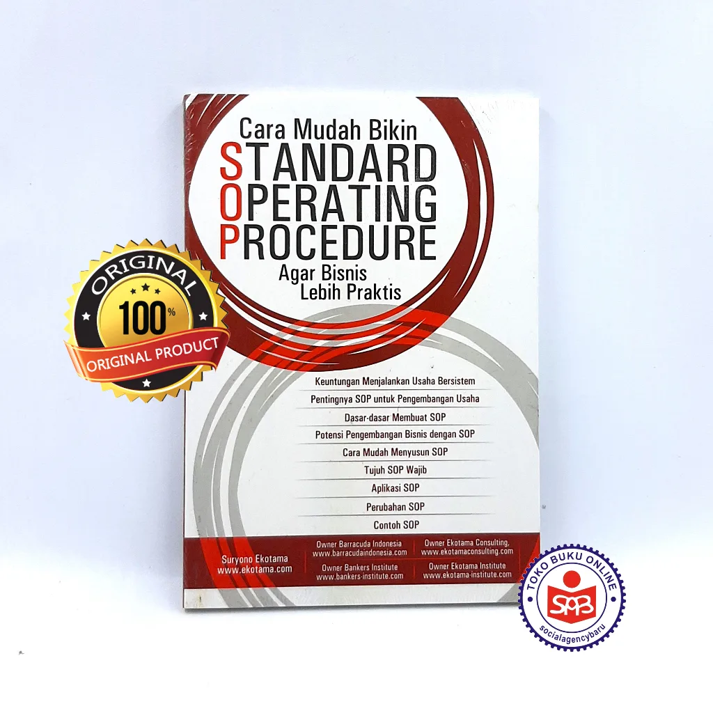 Cara Mudah Bikin Standard Operating Procedure - Suryono Ekotama