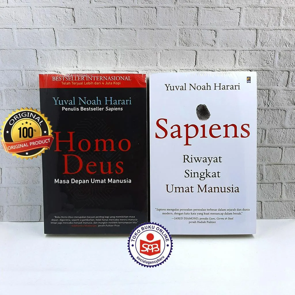 Paket 2 Buku Homo Deus dan Sapiens - Yuval Noah Harari