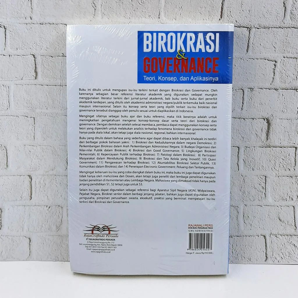 Birokrasi dan Governance Teori Konsep dan Aplikasinya - Amy Y. S. Rahayu
