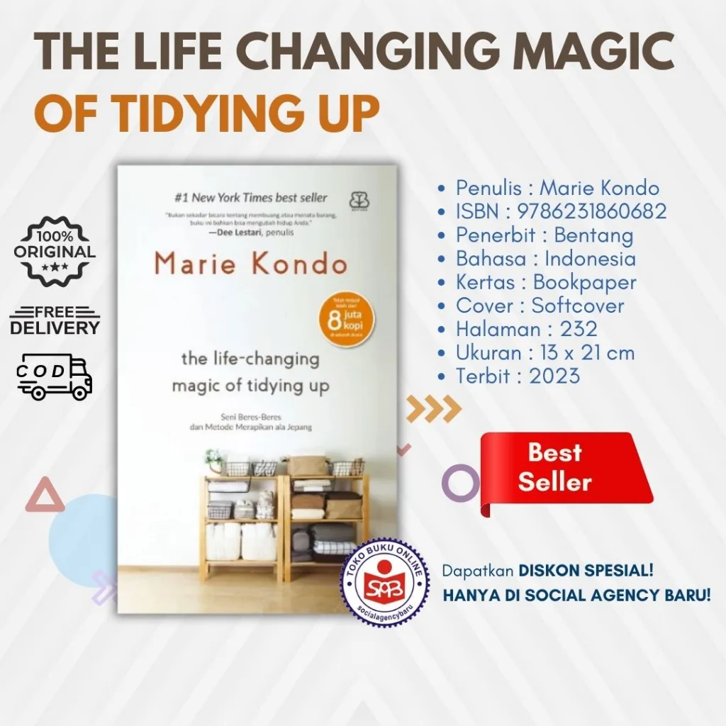 The Life Changing Magic Of Tidying Up Seni Beres Beres Dan Merapikan Ala Jepang - Marie Kondo