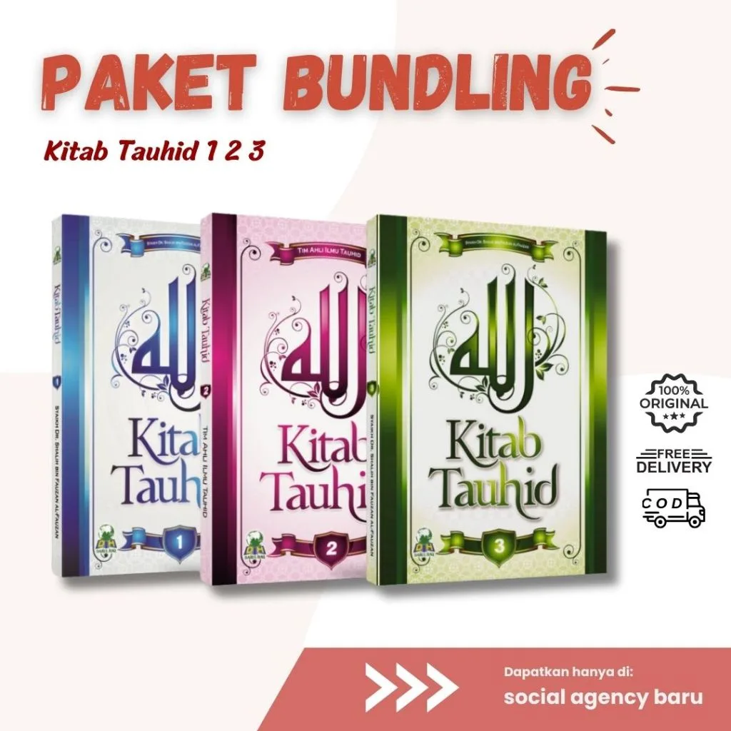 Paket Kitab Tauhid 1 2 3 (1 Set 3 Buku ORI) - Syaikh Shalih bin Fauzan