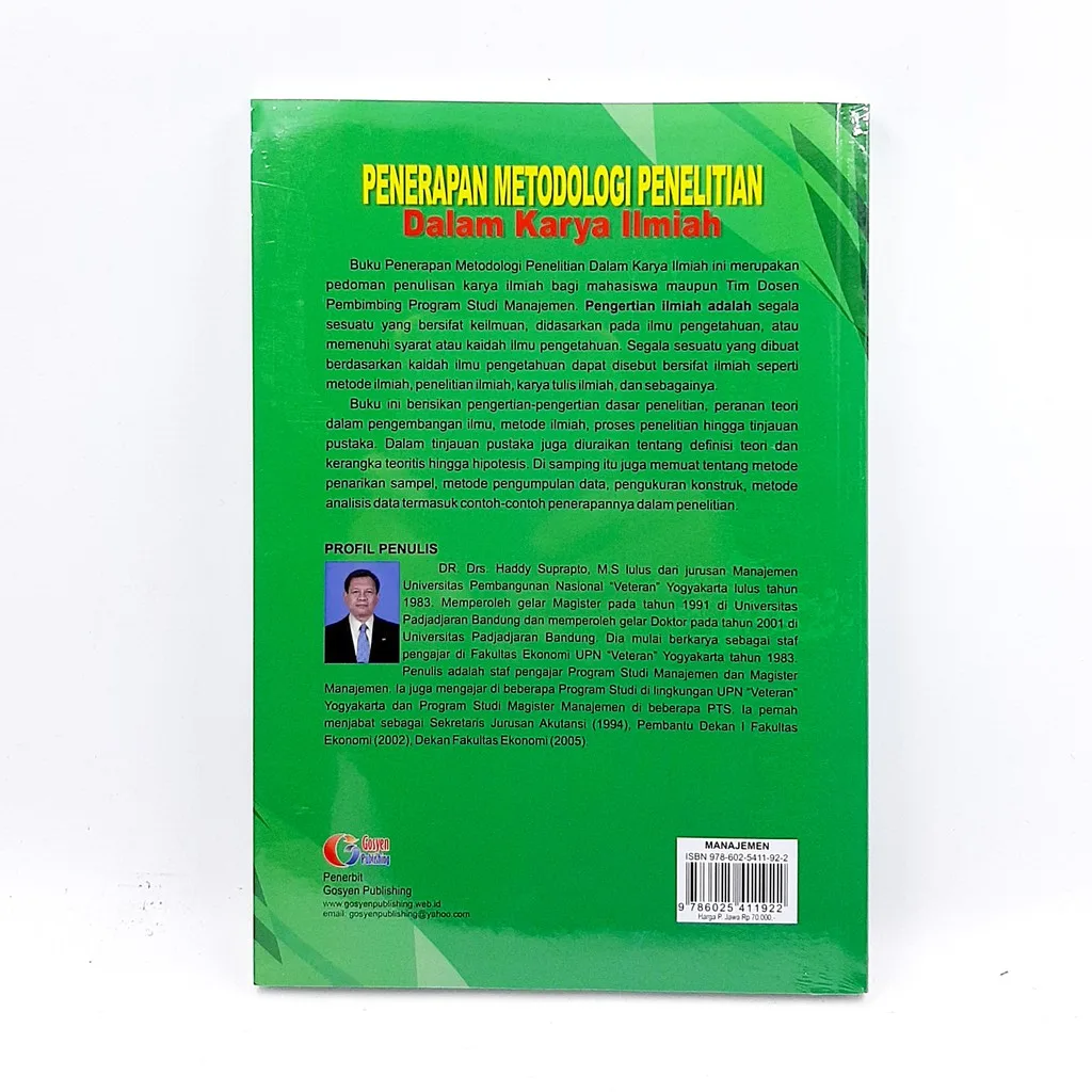 Penerapan Metodologi Penelitian Dalam Karya Ilmiah - Haddy Suprapto