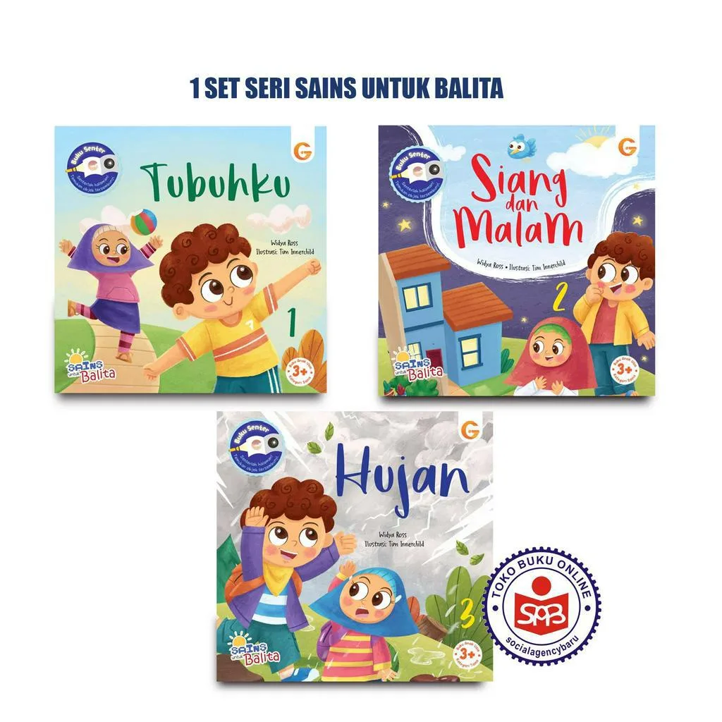 Buku Anak 1 Set Seri Sains Untuk Balita - Widya Ross
